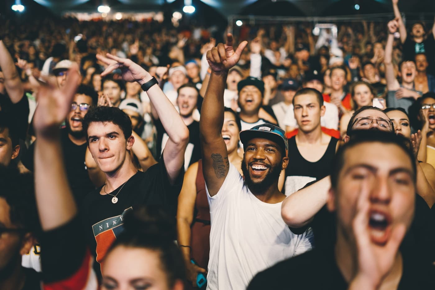 A live music audience